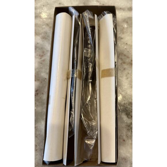 NEW Lot of 4 Noritake Primastone 18-8 Brown Stainless Salad Forks 6 1/2" MCM - Picture 2 of 3